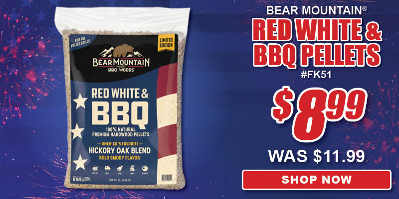 Red White and BBQ Pellets